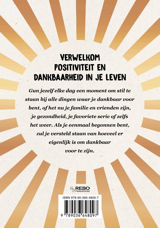 Achterkant van My gratitude journal
