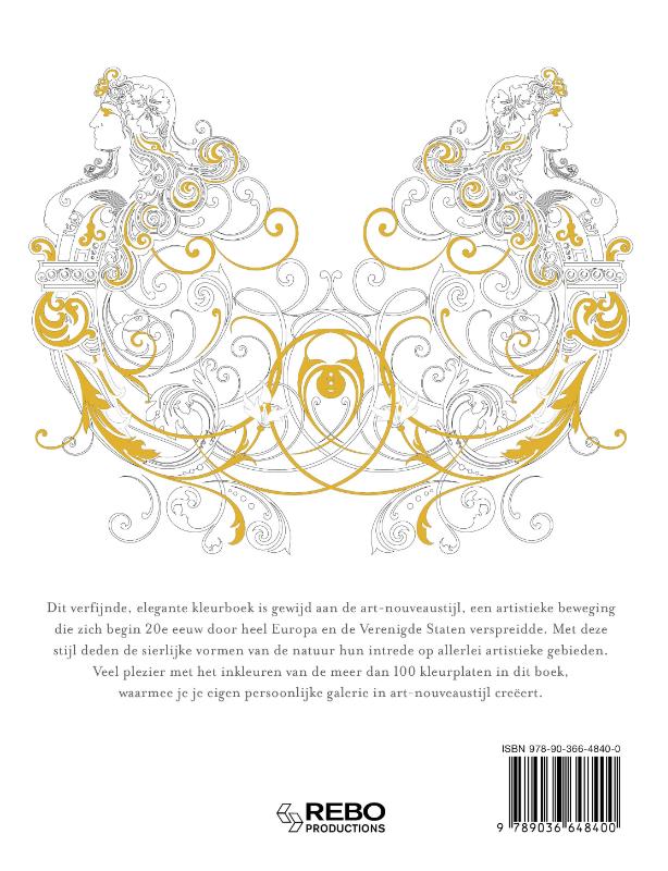 Achterkant van Art Nouveau