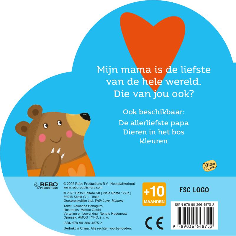 Achterkant van De allerliefste mama