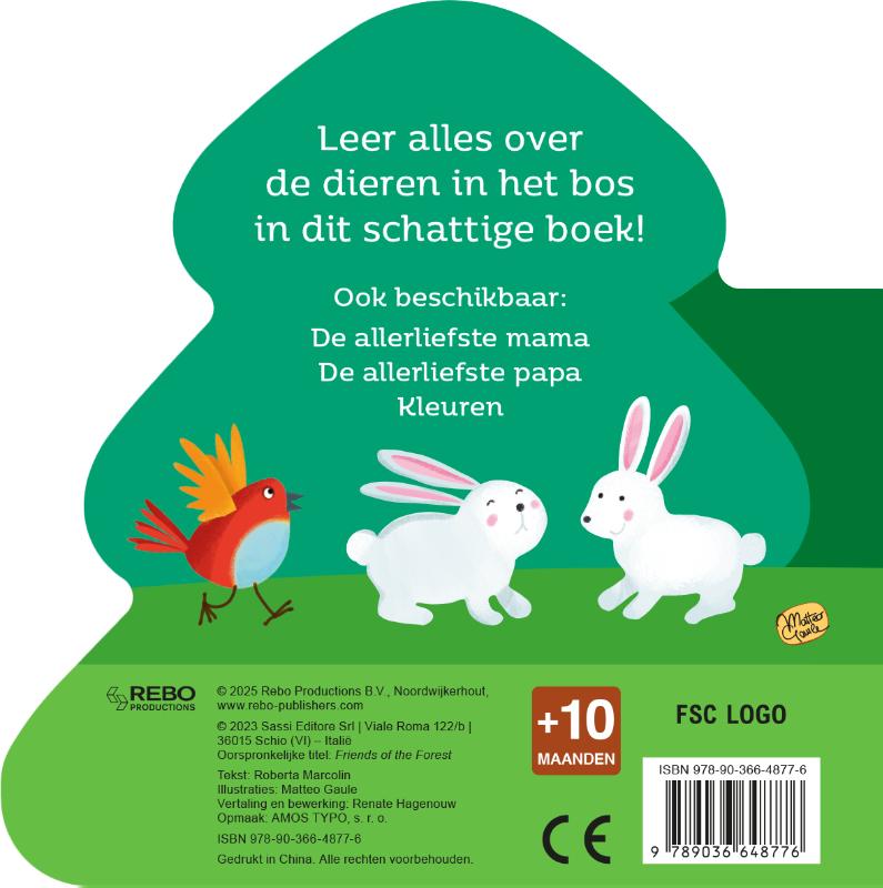 Achterkant van Dieren in het bos