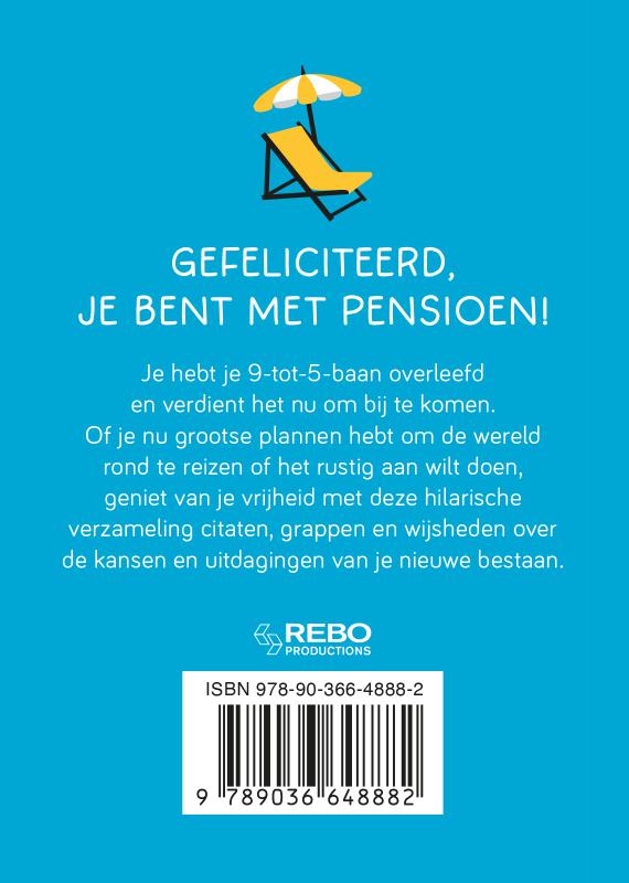 Achterkant van Eindelijk met pensioen!