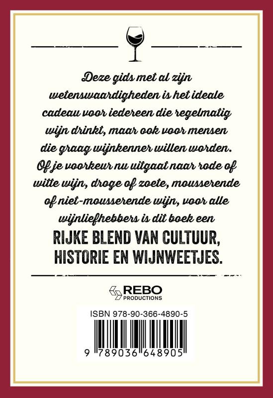 Achterkant van Het kleine zakboek wijn