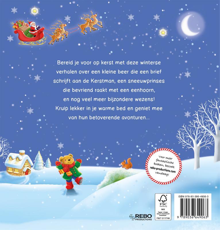 Achterkant van Mijn boek vol kerstverhalen