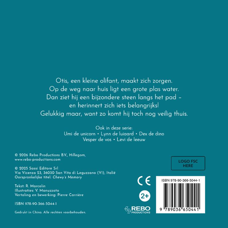 Achterkant van Otis de olifant