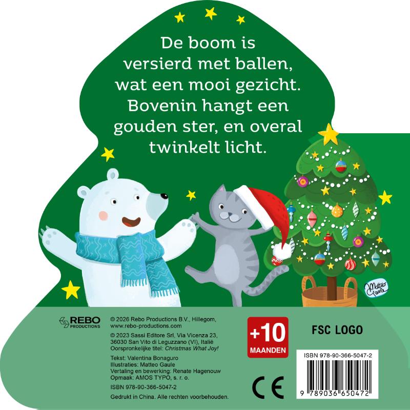 Achterkant van Vrolijk kerstfeest - Vormboek