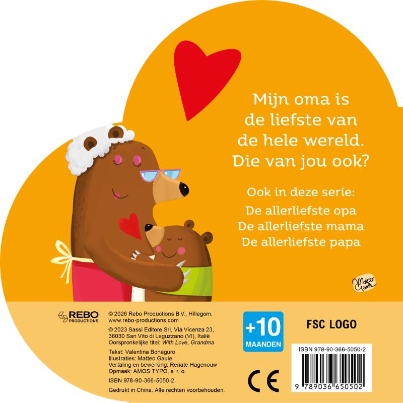 Achterkant van De allerliefste oma