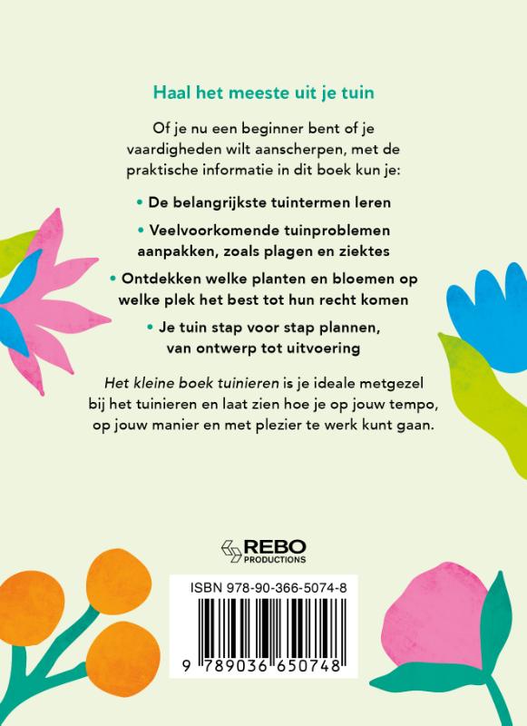 Achterkant van Het kleine boek tuinieren