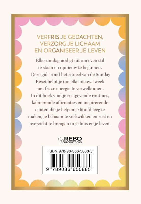 Achterkant van De Sunday Reset