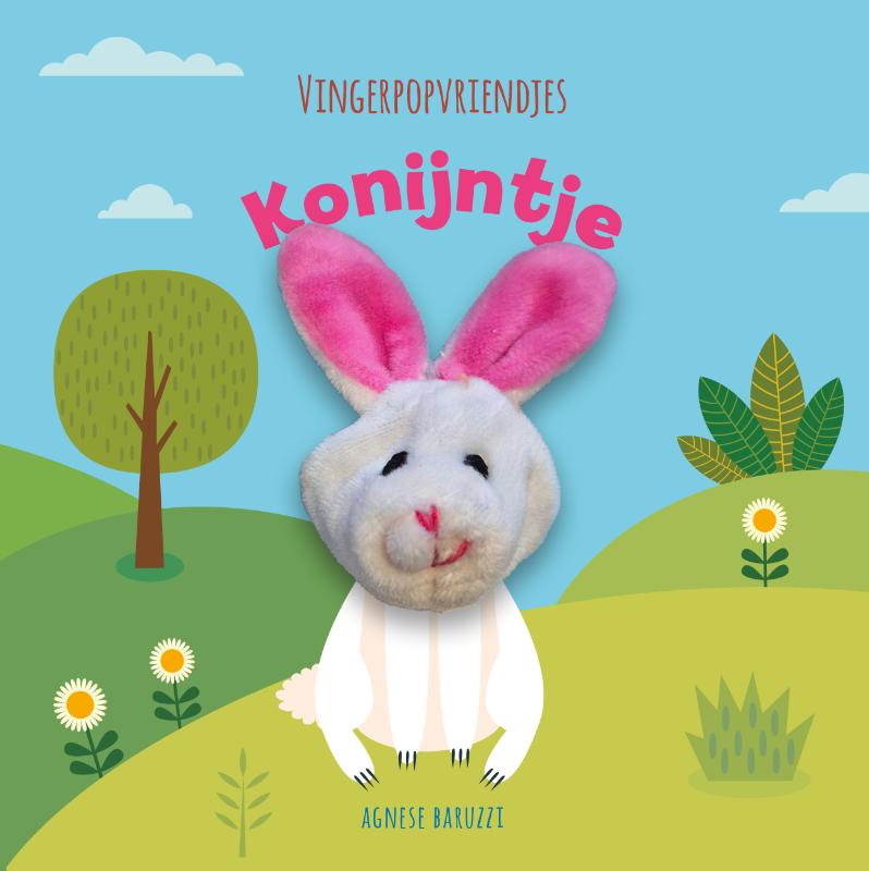 Achterkant van Konijntje - Vingerpopvriendjes