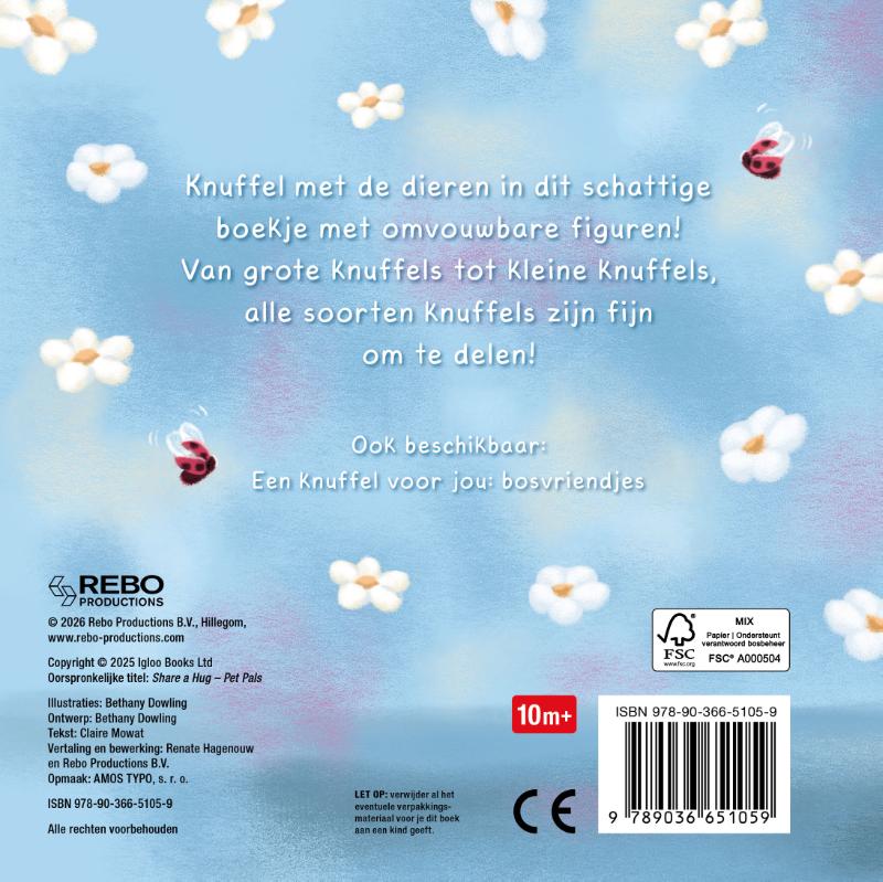 Achterkant van Dierenvriendjes - Een knuffel voor jou