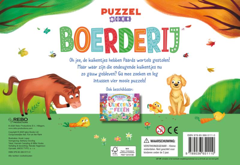 Achterkant van Boerderij - Puzzelboek