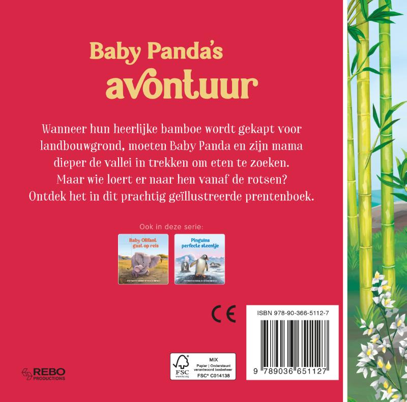 Achterkant van Baby Panda's avontuur