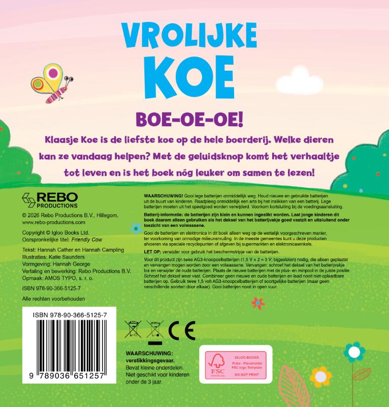 Achterkant van Vrolijke Koe