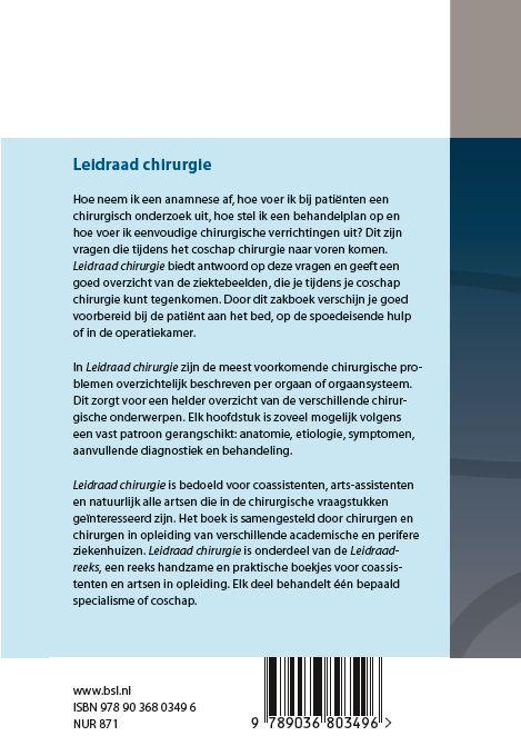 Achterkant van Leidraad chirurgie