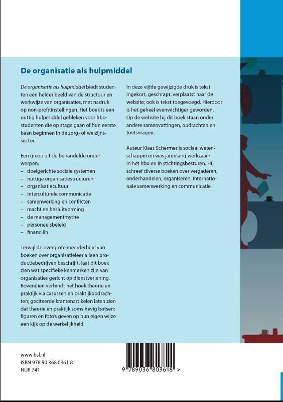 Achterkant van De organisatie als hulpmiddel