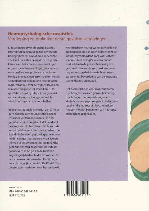 Achterkant van Neuropsychologische casuïstiek