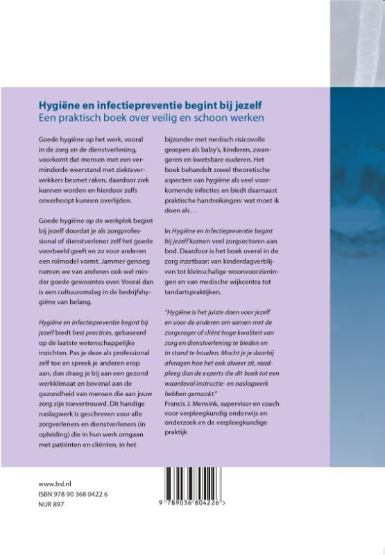 Achterkant van Hygiene en infectiepreventie begint bij jezelf