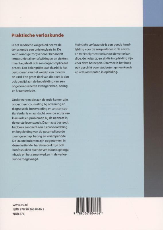 Achterkant van Praktische verloskunde