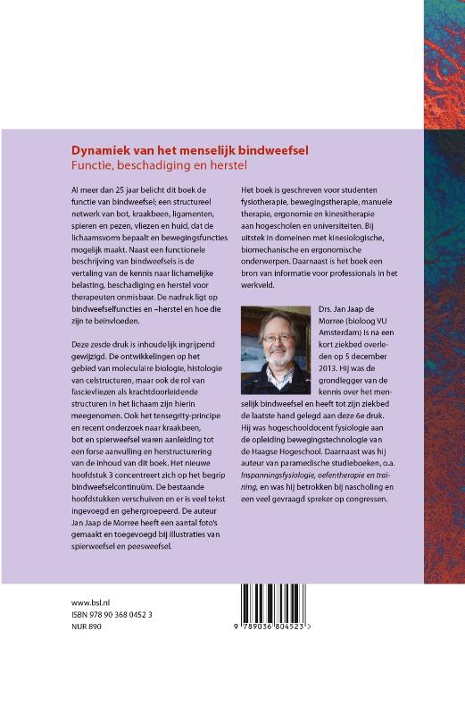 Achterkant van Dynamiek van het menselijk bindweefsel