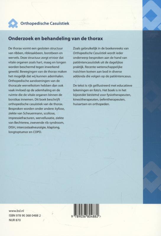 Achterkant van Onderzoek en behandeling van de thorax
