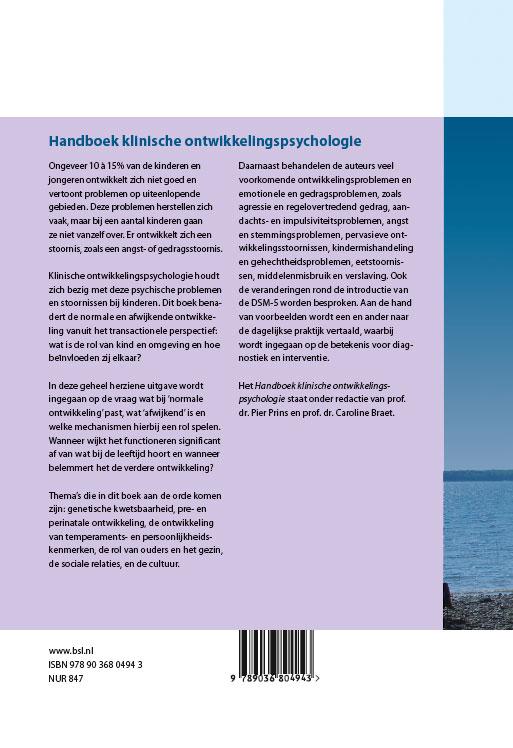 Achterkant van Handboek klinische ontwikkelingspsychologie