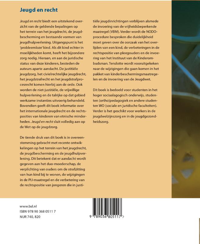 Achterkant van Jeugd en recht