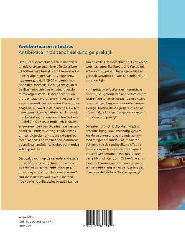 Achterkant van Antibiotica en infecties