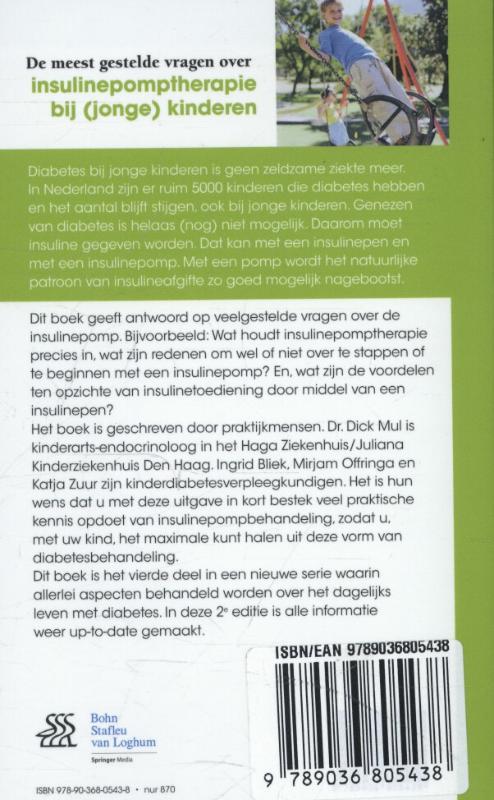 Achterkant van De meest gestelde vragen over insulinepomptherapie bij (jonge) kinderen