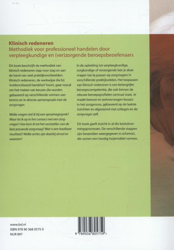Achterkant van Klinisch redeneren