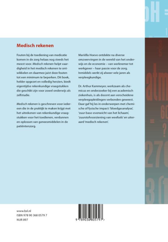 Achterkant van Medisch rekenen