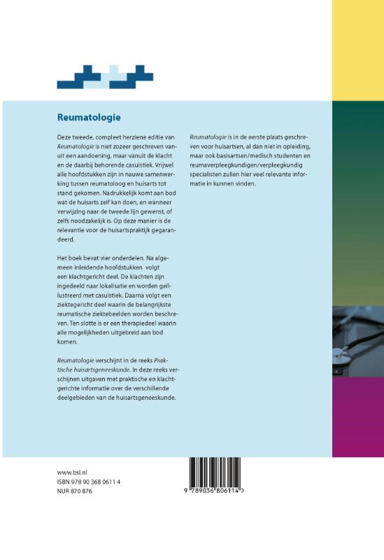 Achterkant van Reumatologie