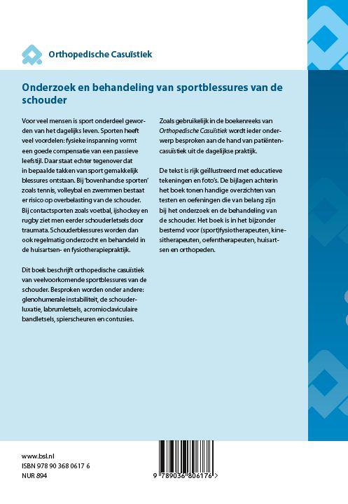 Achterkant van Onderzoek en behandeling van sportblessures van de schouder