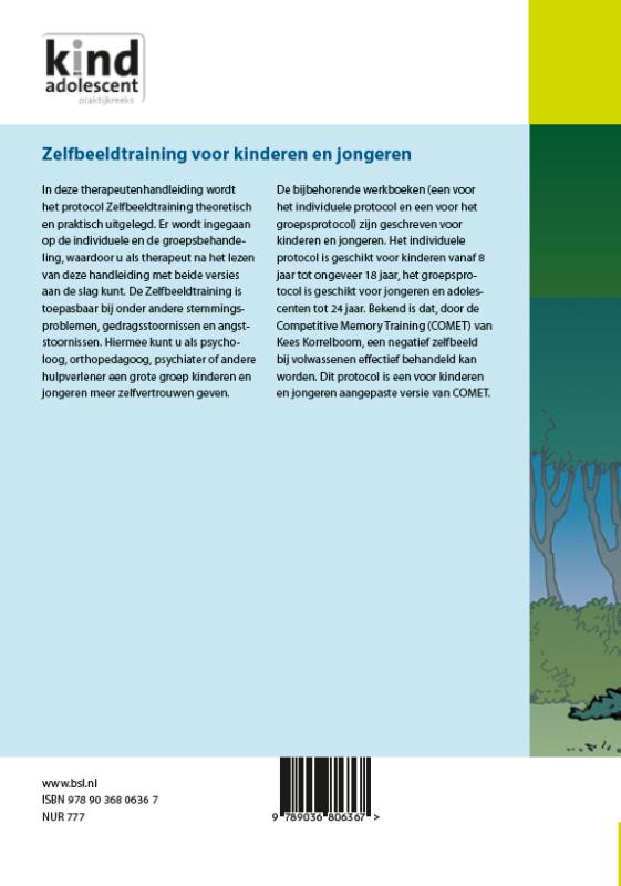 Achterkant van Zelfbeeldtraining voor kinderen en jongeren