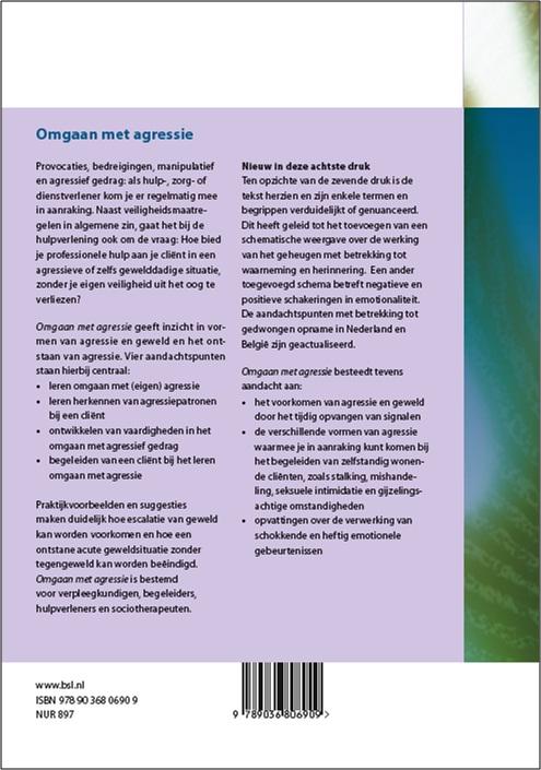 Achterkant van Omgaan met agressie