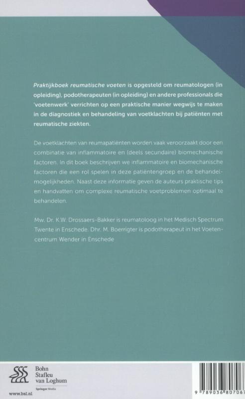 Achterkant van Praktijkboek reumatische voeten
