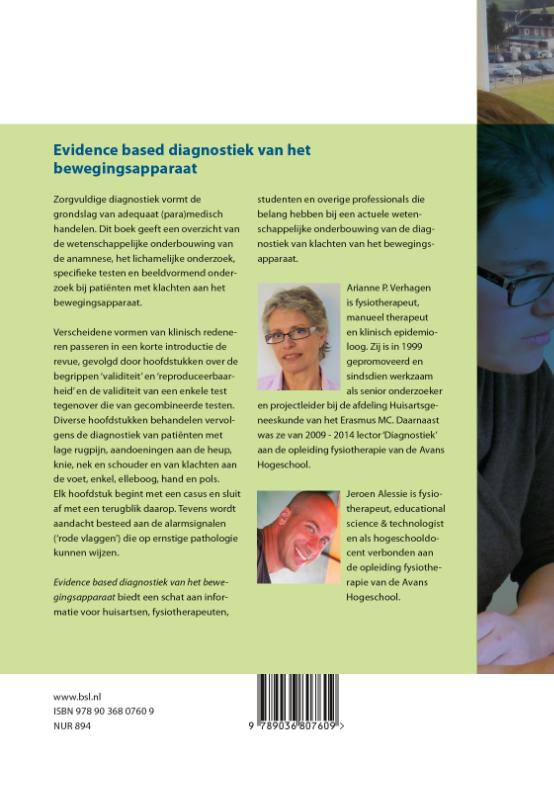 Achterkant van Evidence based diagnostiek van het bewegingsapparaat