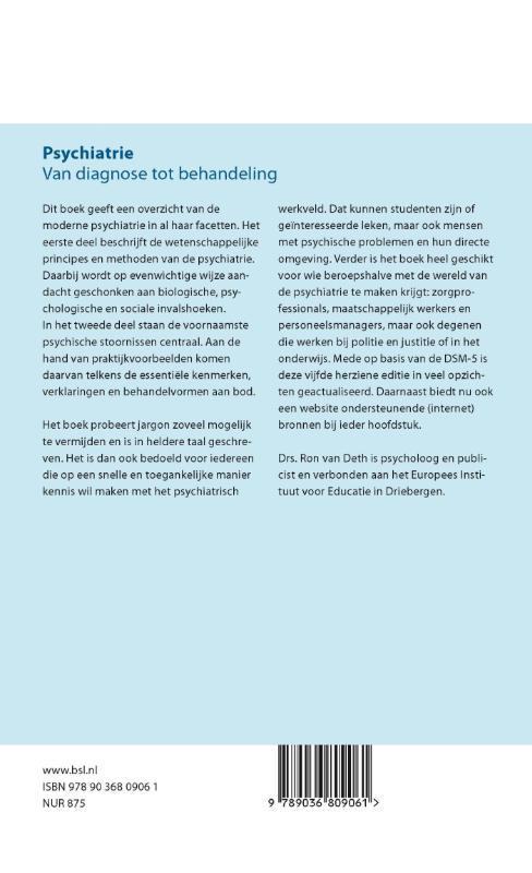 Achterkant van Psychiatrie