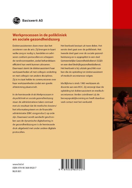 Achterkant van Werkprocessen in de polikliniek en sociale gezondheidszorg