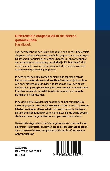 Achterkant van Differentiële diagnostiek in de interne geneeskunde