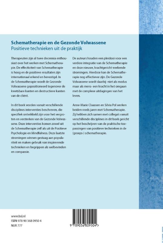 Achterkant van Schematherapie en de gezonde volwassene