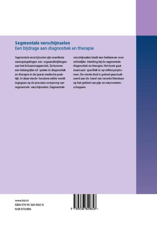 Achterkant van Segmentale verschijnselen
