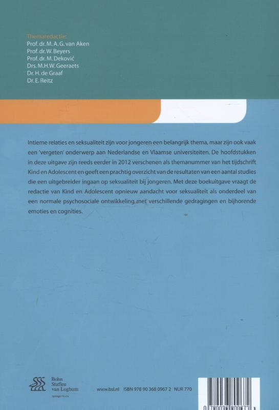 Achterkant van Intieme relaties en seksualiteit