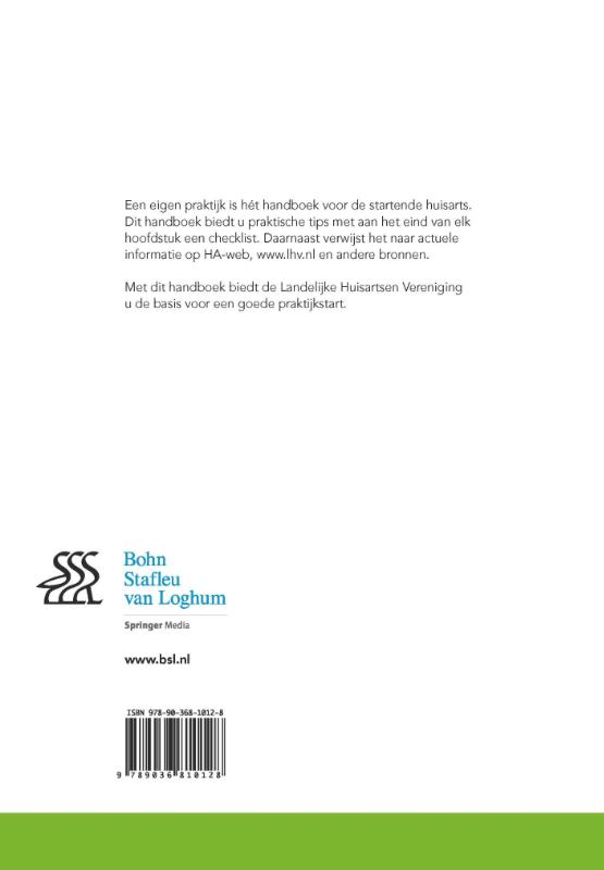 Achterkant van Een eigen praktijk