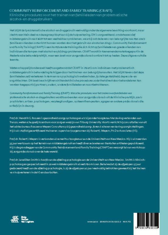 Achterkant van Community reinforcement and family training (CRAFT)