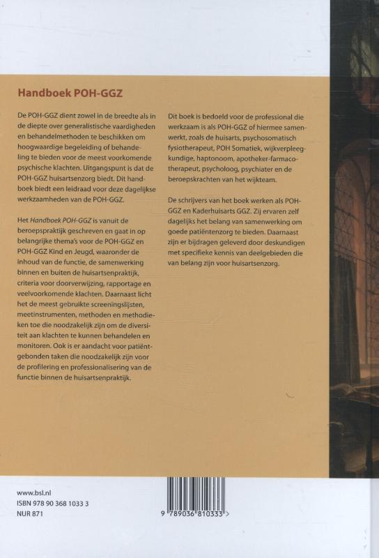 Achterkant van Handboek POH-GGZ