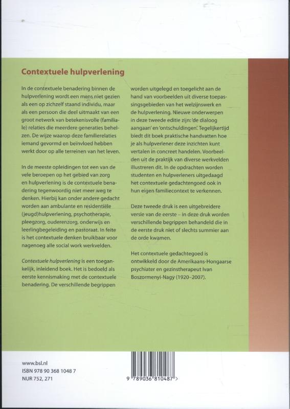 Achterkant van Contextuele hulpverlening