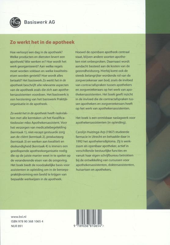 Achterkant van Zo werkt het in de apotheek