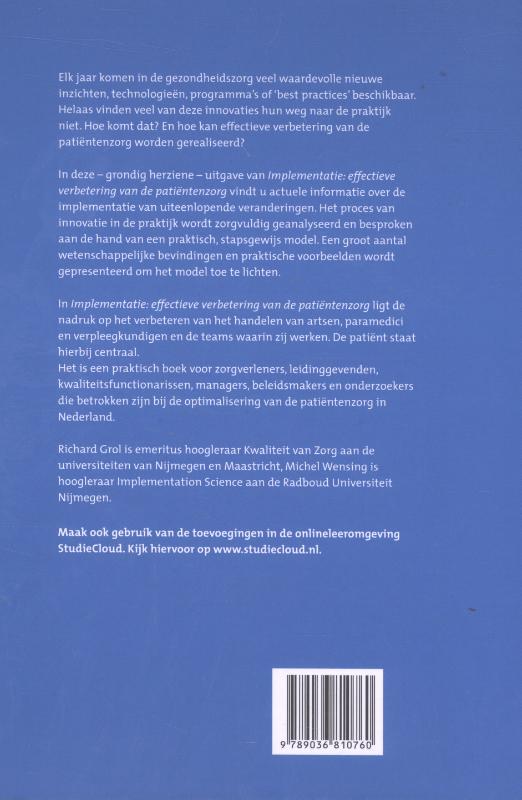 Achterkant van Implementatie