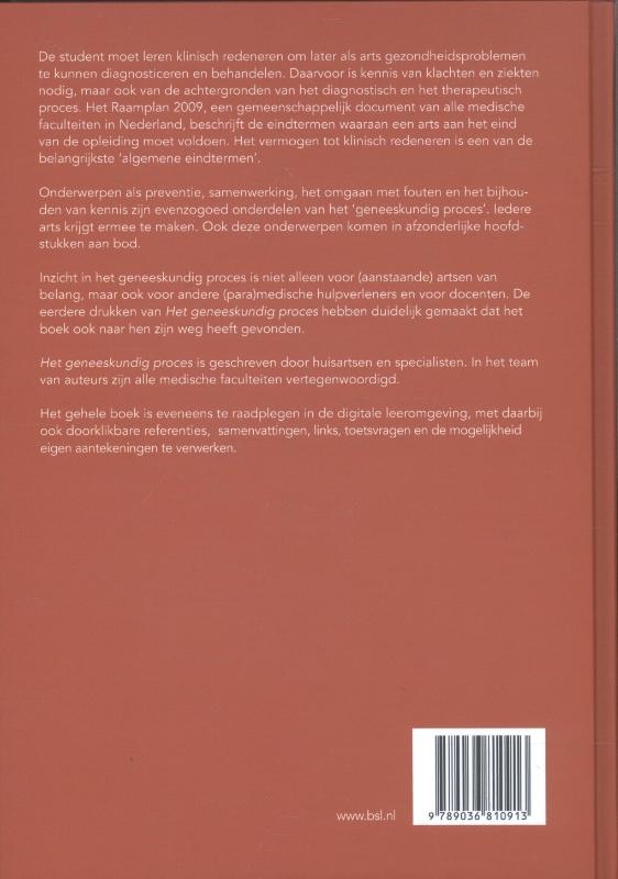 Achterkant van Het geneeskundig proces