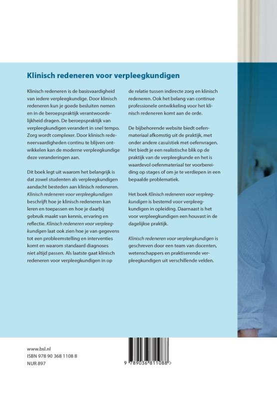 Achterkant van Klinisch redeneren voor verpleegkundigen